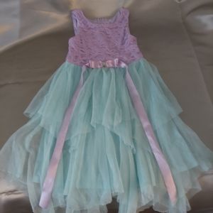 Teal and Lavander dress by Emily Rose.